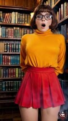 ai_generated animated big_breasts breast_expansion breasts female miniskirt scooby-doo sound tagme thigh_expansion undressing velma_dinkley video