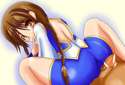 arisun ass bloody_roar brown_hair buttjob grinding looking_back nonomura_uriko outercourse penis uriko_nonomura