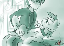 collar cradeelcin cutie_mark equine female feral friendship_is_magic hair horn horse human interspecies lyra_heartstrings_(mlp) male missionary_position my_little_pony nude penetration pony sex spreading straight unicorn zoophilia