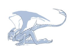 anthro how_to_train_your_dragon idrawgayboys male male_only morph penis reptile scalie tongue tongue_out toothless