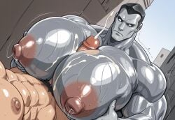 2boys ai ai_generated bara big_breasts big_pecs breasts busty colossus colossus_(x-men) gay gay_paizuri gay_sex huge_breasts huge_pecs male male_only male_paizuri marvel marvel_comics paizuri partgiant pecfuck pecjob pecs penis penis_between_breasts penis_between_pecs titfuck titjob x-men yaoi