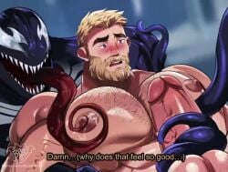 animated bara blonde_hair bloodbatart blue_eyes boner cock dick eddie_brock erection gay handjob jerking_off jerkingoff male marvel marvel_comics marvel_rivals masturbating masturbation muscular muscular_male no_sound penis spider-man_(series) tagme venom_(marvel) venom_(marvel_rivals) video yaoi