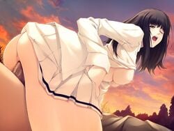 female black_hair blush game_cg innocent_grey kara_no_shoujo long_hair sex sugina_miki uncensored vaginal_penetration