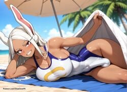 mirko from my hero academia by owaowavr
