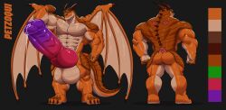 abs absurd_res animal_genitalia animal_penis anthro ass balls big_balls big_penis brown_back claws dragon equine_genitalia equine_penis gay gay_anal gay_male gay_sex genitals green_eyes hi_res homosexual homosexual_male huge_balls huge_cock hyper hyper_balls hyper_genitalia hyper_penis knot male male/male male_penetrated membrane_(anatomy) membranous_wings model_sheet mudwing_(wof) muscular muscular_anthro muscular_arms muscular_legs muscular_male muscular_thighs mythological_creature mythological_scalie mythology orange_body orange_scales pecs penis petzoqui plated_scales reference_image scales scalie solo solo_male spines wings wings_of_fire wolfblack43