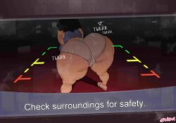 ass_bigger_than_head back_view big_ass big_butt bitch butt_crack car clothed fat_ass fat_butt female pussy pussy_peek rear_view shaking shaking_ass shaking_butt short_shorts shortstack tttinkaaaaa twerk twerker twerking