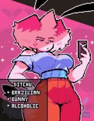 1boy 1boy1girl 1girls angry animated annoyed anthro artist_self-insert ass audible_creampie audible_ejaculation big_ass big_breasts bimbovenuslevi blue_shirt breasts bunny bunny_ears cellphone character_bio character_profile cowgirl_position cum cum_in_pussy cum_inside curvaceous curvy curvy_figure ditchu ditchu_(oc) english_text female flipping_off furry glorianmarsnsfw heart horn huge_ass huge_breasts huge_thighs impregnation large_ass large_breasts longer_than_10_seconds longer_than_30_seconds longer_than_one_minute male_moaning middle_finger moaning moaning_in_pleasure oc original_character panting pants pink_body pink_hair pink_skin pixel_animation pixel_art reverse_cowgirl_position riding riding_penis sex shirt shorter_than_two_minutes smartphone soulwolf sound spanking spanking_ass tagme tail text thick_thighs thighs vaginal_penetration vaginal_sex vertical_video video voice voice_acted voice_edit voluptuous voluptuous_female wide_hips x-ray