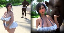 tifa lockhart from final fantasy by brick render