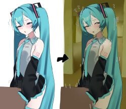 hatsune miku from vocaloid by akumuruji
