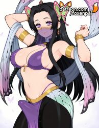 1futa 2025 ai_generated armband armlet armpits artist_name bikini black_hair blue_butterfly breasts bug bulge bust butterfly butterfly_hair_ornament chest cock demon_slayer dick earrings foxenpai futanari hair_ornament hi_res high_quality high_resolution highres intersex jewelry kimetsu_no_yaiba kochou_kanae long_hair navel patreon patreon_username penis purple_bikini purple_eyes smile solo stable_diffusion swimsuit watermark