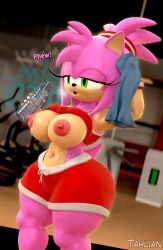 amy rose from sega by tahlian