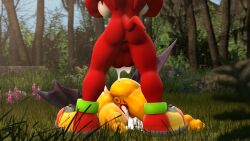 3d 3d_(artwork) 3d_model after_sex anthro anus ass bat cum cum_in_pussy cum_inside echidna female huge_balls knuckles_the_echidna male mobian mobian_(species) mobian_bat neotaurus pussy rouge_the_bat sega sonic_(series) sonic_adventure_2 sonic_the_hedgehog_(series)