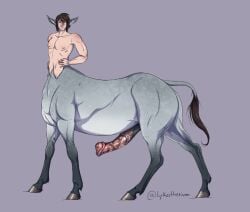 balls big_penis boner centaur donkey donkey_taur erection horsecock lykostherium male male_only nude penis solo solo_male taur