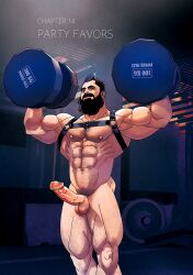 abs balls bara beard biceps big_balls big_penis daddy erection inkolloart male male_nipples male_only manly mature_male muscular_male nipples nude pecs penis