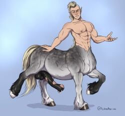 balls big_penis boner centaur erection horsecock lykostherium male male_only nude penis solo solo_male taur