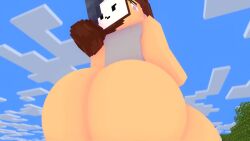 ass big_ass big_ass_(female) cubanapple female minecraft natalie_(cubanapple) tagme twerk twerking video
