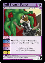 alligator balls costume drink fellatio female ferret furoticon inside kneeling maid maid_uniform male mustelid oral oral_sex penis remote reptile scalie sex sitting tcg