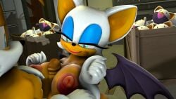 1boy 1girls 3d 3d_model age_difference anthro bat bat_bomb bomb breast_play breasts canid canine clothing digital_media duo explosives female fox gloves handwear hi_res male male/female mammal mobian mobian_(species) mobian_bat older_female passbass rouge_the_bat sega sex smile sonic_(series) sonic_adventure_2 sonic_the_hedgehog_(series) tails_the_fox titjob wings