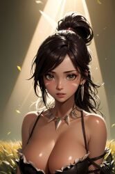 1female 1girl 1girls 1woman ai_generated boob_focus breast_focus bust_focus chest_focus ear_piercing ear_piercings ear_ring ear_rings earring earrings female female_focus just4yai league_of_legends long_hair long_hair_female looking_at_viewer nidalee only4uart ponytail ponytail_female riot_games shiny shiny_breasts shiny_skin skimpy skimpy_clothes skimpy_costume skimpy_outfit solo solo_focus tooth_necklace tribal_markings tribal_tattoo tribal_tattoos