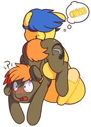 anal animated blush brown_fur chubby cutie_mark equine furry gay hooves horse lemonpuffs male my_little_pony no_humans oral original_character pony rimming surprised umber yellow_fur