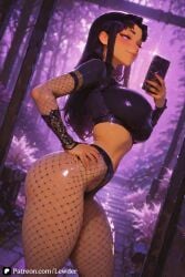 1girls ai_generated ass ass_focus ass_grab big_ass big_breasts blackfire blackfire_(teen_titans) blush breast_grab breasts closed_mouth clothes clothing cute cute_face dc dc_comics female female_focus large_ass large_breasts light-skinned_female light_skin long_hair looking_at_viewer nipples pink_nipples purple_eyes purple_hair pussy sexy sexy_body sexy_female standing teen_titans younger_female