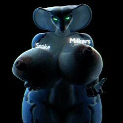 1:1 2026 3d_(artwork) 3d_animation 67_(meme) animated anthro big_breasts black_background blue_body breasts cobra dariana_(quetzaly) digital_media_(artwork) duo english_text female glowing_text green_eyes huge_breasts looking_at_viewer loop meme multicolored_body nipples no_sound non-mammal_breasts non-mammal_nipples pink_nipples reptile scalie short_playtime simple_background snake tagme text valorlynz_(modeler) video white_body xaz3d