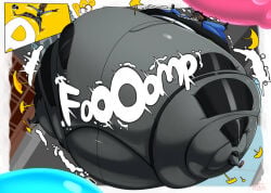 bottom_heavy female_focus inflation p-balloon parade sharkbubble zenless_zone_zero zhu_yuan