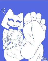 1female 1girls 2d_animation animated big_breasts big_feet clyde_(discord) discord discord_(app) electroprim feet feet_fetish feet_focus female foot_fetish foot_focus huge_boobs no_sound tagme thicc_thighs thick_thighs video