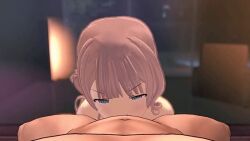 1boy 1girls 3d animated blowjob blush fellatio female looking_at_viewer male mochizuki_honami naked no_sound nude oral penis pov project_sekai sedes tagme video