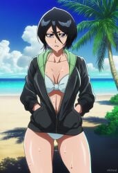 1girl 1girls ai_generated anime bleach bleach:_the_thousand-year_blood_war breasts curvy curvy_female curvy_figure eyes female fit hair kuchiki_rukia nsfw stickyai tits voluptuous