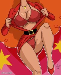 bikini boobs jose_yvgpi8 josetolleres2 powerpuff_girls red_dress sara_bellum the_powerpuff_girls