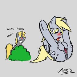 anus ass blonde_hair blue_eyes blush cutie_mark derpy_hooves equine equine_pussy female feral friendship_is_magic grey_fur hair horn horse masturbation my_little_pony nude open_mouth pegasus pony pussy pussy_juice rubbing saliva signature srmario teeth text tongue tongue_out unicorn wings yellow_eyes