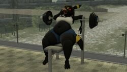 bbw big_breasts breasts chubby cleavage eeveelution female furry huge_breasts kingofthekabuto overweight pokemon pokemon_(species) queenofthekabuto tagme thick_thighs umbreon weight_gain wide_hips
