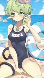 1girls 2d 2d_animation animated beach beach_background beach_ball big_breasts bouncing_breasts breasts cameltoe child_bearing_hips competition_swimsuit core_crystal female female_focus green_eyes green_hair hips hips_wider_than_shoulders jiggle jiggling jiggling_breasts large_breasts light-skinned_female light_skin navel navel_visible_through_clothes ocean ocean_background pandoria_(xenoblade) plump_labia plump_pussy pointy_ears pussy pussy_visible_through_clothes short_hair shorter_than_10_seconds skin_tight stephanieh81080 sweat sweatdrop sweating sweaty sweaty_body swimsuit swimsuits tagme tail thick_thighs thighs vagina vagina_visible_through_clothing video wide_hips xenoblade_(series) xenoblade_chronicles_2 zeke_von_genbu_(xenoblade)