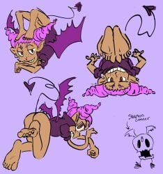 demon feet first_porn_of_character freckles leotard ratsinablanket rhythm_heaven rhythm_heaven_groove smug