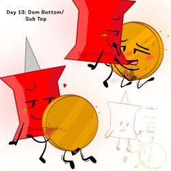 battle_for_dream_island battle_for_dream_island_again bfb bfdi bfdia coiny object_shows pin_(bfdi) tentacle_penis the_power_of_two tpot vibrator vibrator_on_penis