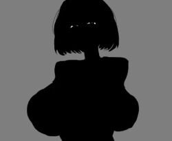 big_breasts black_body black_eyes black_hair black_skin bouncing_breasts breasts entity female huge_boobs huge_breasts humanoid loop looping_animation massive_tits monster naked nate_hand_gesture nipples staring staring_at_viewer tagme tie video void