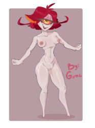 cyclops cyclops_girl guma hazbin_hotel naked naked_female niffty niffty_(hazbin_hotel) one_eye_open one_girl small_boobs small_breasts small_butt