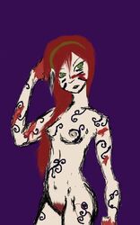 1girls ancient_history bodypaint boudica boudica_(boadicea) brittania facepaint female female_only history human human_only ladyblackrabbit light-skinned_female light_skin nude nude_female public_domain red_hair tagme