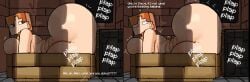 1boy1girl alex_(minecraft) anothercat caught_in_the_act fat_ass imminent_sex lightning_rod makeshift_sex_toy minecraft naked_female piston_(minecraft) steve_(minecraft)