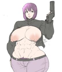 kusanagi motoko from ghost in the shell by natedecock