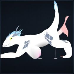 armored_core armored_core_6 armored_core_vi:_fires_of_rubicon big_breasts blue_background breasts busty busty_female busty_girl cum cum_drip cum_dripping dragon dragon_female dragon_girl dragon_horns dragon_wings emblem female female_only furry furry_female huge_boobs huge_breasts in_game ingame lactation milk milk_drip nipples on_four on_four_legs on_fours scalie scalie_female screenshot white_dragon white_scales yellow_eyes