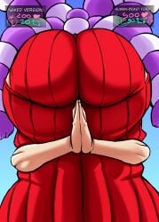 1girls amen_pose ass ass_focus bent_over big_ass charge_sol clothing fat_ass female female_only gluteal_fold huge_ass large_ass massive_ass one_piece png praise_da_booty_(meme) solo thick_ass thick_thighs wide_hips yamato_(one_piece)