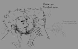 artist_request bara date_everything dorian_(date_everything) gay kissing male male/male male_only selfcest yaoi