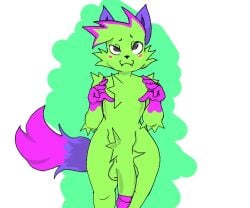 1boy ears_up femboy furry gay kevin_(nyanwolf) lucki_(artist) wolf wolf_ears