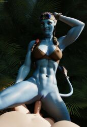ai_generated anal_sex avatar avatar:_the_way_of_water blue_skin cowgirl_position female istoleurmom1 recom_walker yellow_eyes