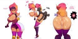 1boy 1girls amber_(brawl_stars) ass_focus bradleyfun? brawl_stars female male tagme