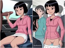 ai_generated ben_10 ben_10_alien_force ben_10_ultimate_alien breasts cartoon_network condom female jeanbombila666 julie_yamamoto milf oppai