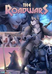 anthro canine caprine comic cover equine erection fur furry horse male penis ram wolf