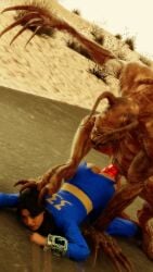 3d anal anal_sex beastiality bestiality_impregnation blender dasovix deathclaw fallout fallout_(series) fallout_(tv_series) fallout_new_vegas lucy_maclean